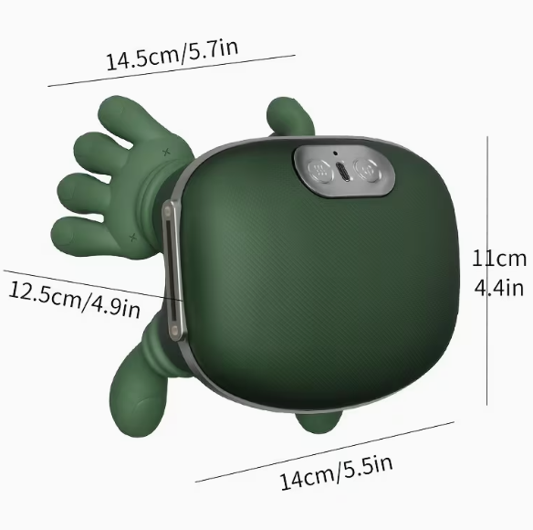 ŁAPEK™ – Bezprzewodowy Masażer Szyi i Ramion 4D z Grzaniem | Ugniatający Masaż Karku, Pleców i Mięśni Trapezowych | Idealny na Prezent 🎁